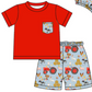 Baby Boy Girl Farm  Animals Sibling Matching Dress Romper Blue Clothes Set ( Moq 5 Each style )