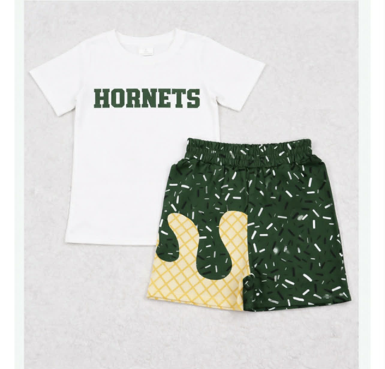 ( Moq 5 ) Customized Baby Boys Girls Toddler Shirts Shorts Sets Clothes 4.27
