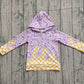Baby Kids Toddler Purple Long Sleeves Sprinkles Hoodie Mardi Gras Shirt Tops RTS