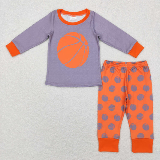 BLP0428 Baby Boy Long Sleeves Basketball Shirt Pants Set Pajamas