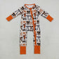Baby Girl Long Sleeves Bows Stars Zipper Halloween Fall Romper RTS