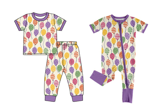 ( Moq 5 Each Style ) Sibling Baby Kids Short Sleeves Balloons Halloween Romper Set Clothes