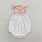 Baby Boy Girl Valentines Hearts Sibling Romper Clothes Set