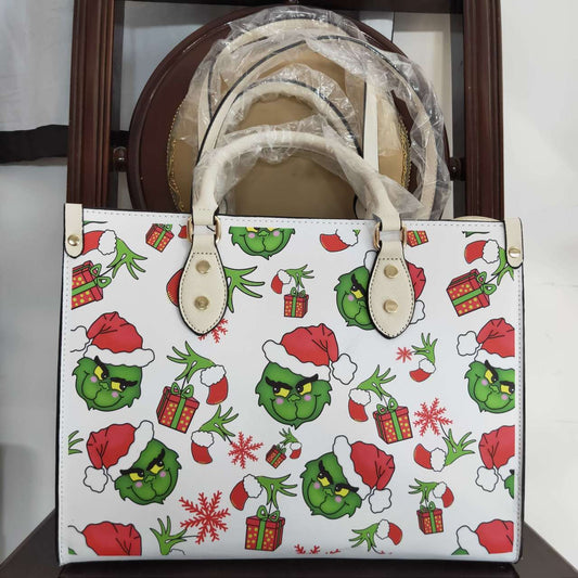 BA0144 Adult Kids Christmas Green Face Bag