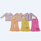Sibling Baby Girls Kids Long Sleeves Bows Ghosts Shirts Bell Pants Halloween Sets Clothes RTS