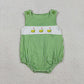 Baby Boys Sleeveless Golf Green Plaid Bubble Romper RTS