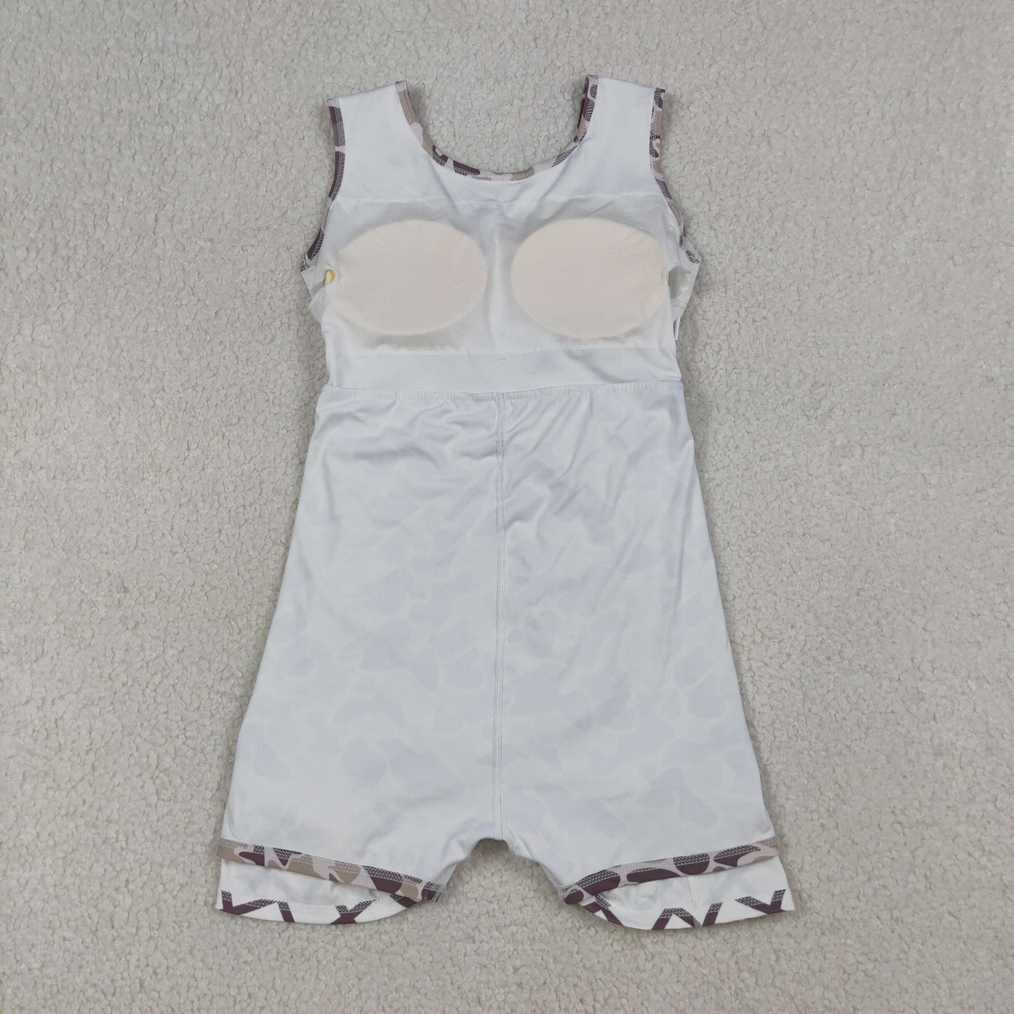 Baby Girls Kids Grey Camo Drips Plaid Skort Yoga Active Knee Length Dress RTS