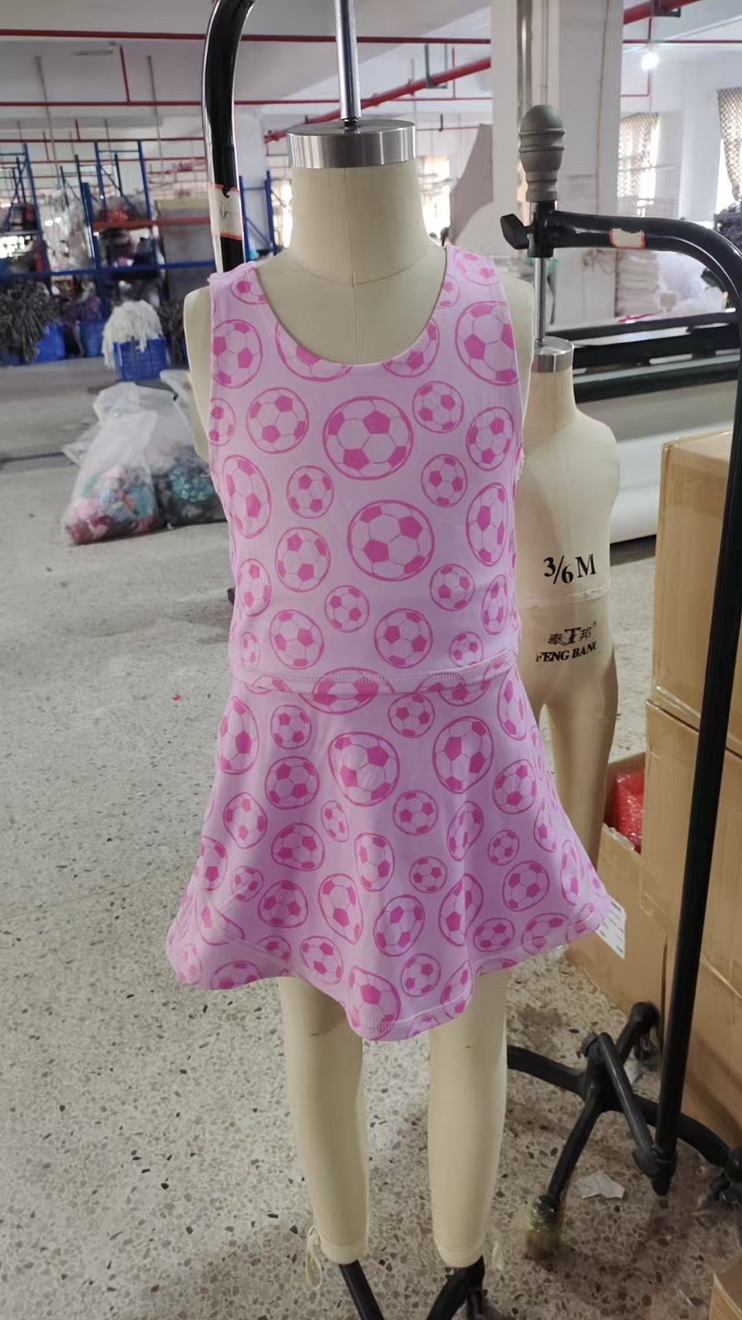 Baby Girl Football Athletic Active Wear Tops Shorts Skirt Clothes Set