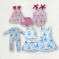 Sibling Baby Girls Kids Castles Bows Rompers Dress Sets Clothes