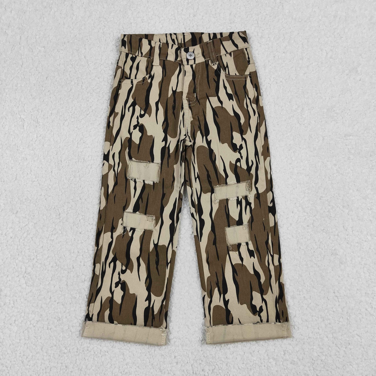 Baby Boys Kids Camo Denim Pants Jeans Bottoms Clothes RTS