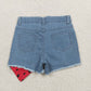 Baby Girls Kids Watermelon Denim Shorts RTS