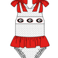( Moq 5 Each Style ) Baby Boys Girls Toddler Plaid Sibling Shorts Sets Team Red Clothing