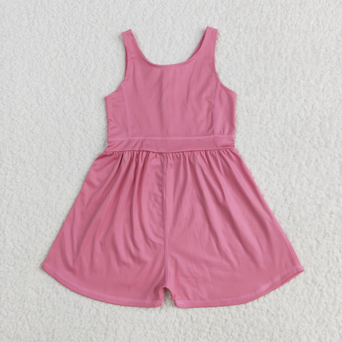 Baby Girl Sleeveless Pink Yoga Active Zipper Jumpsuit RTS