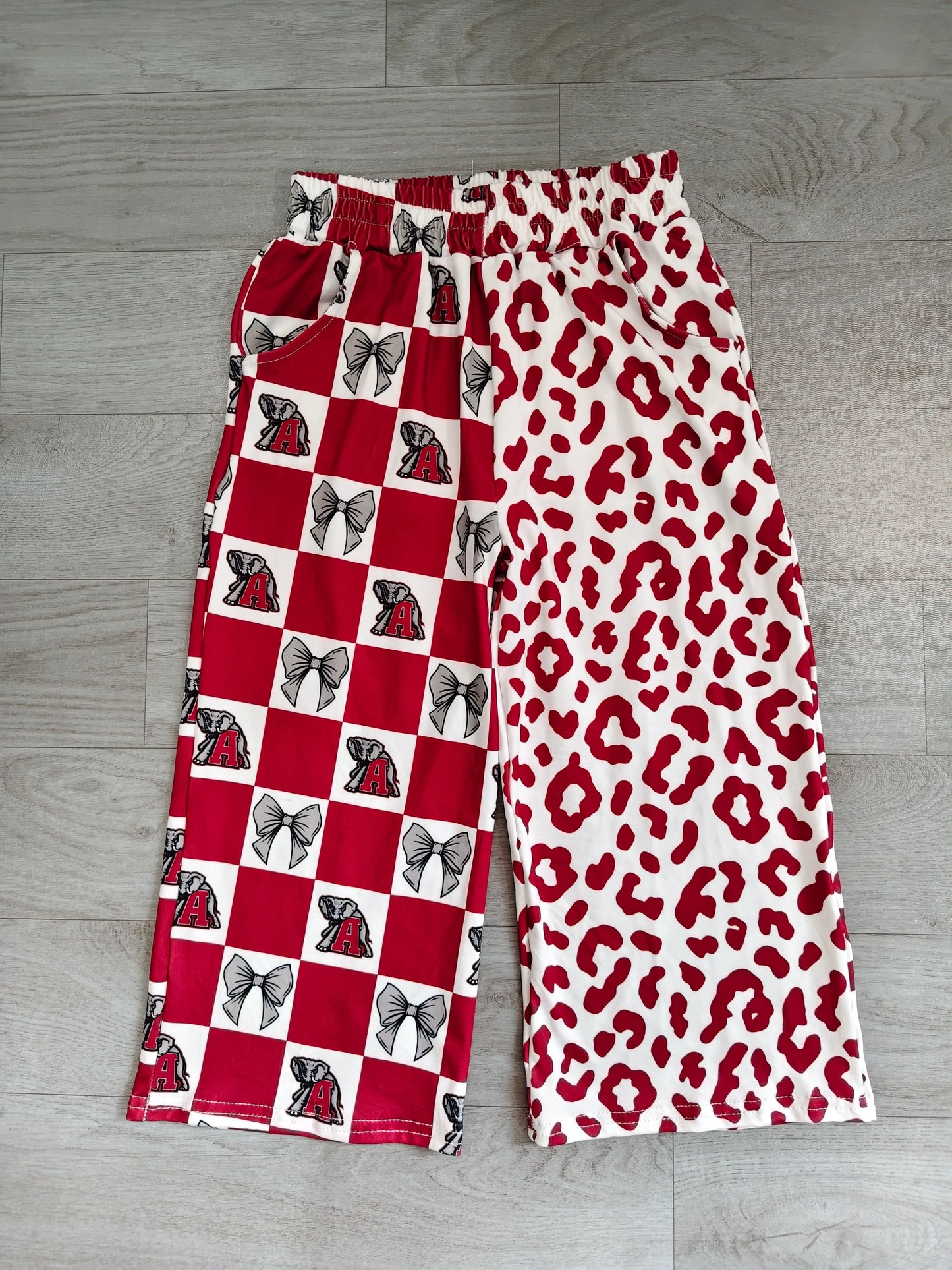 ( No moq ) Baby Girls Kids Bows Elephant Leopard Pants Bottoms Team Clothes