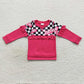 GT0296 Baby Girl Long Sleeves Pink Doll Shirt