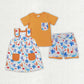 Baby Boy Girl Kids Pockets Sea Animals Sibling Dress Set Clothes RTS