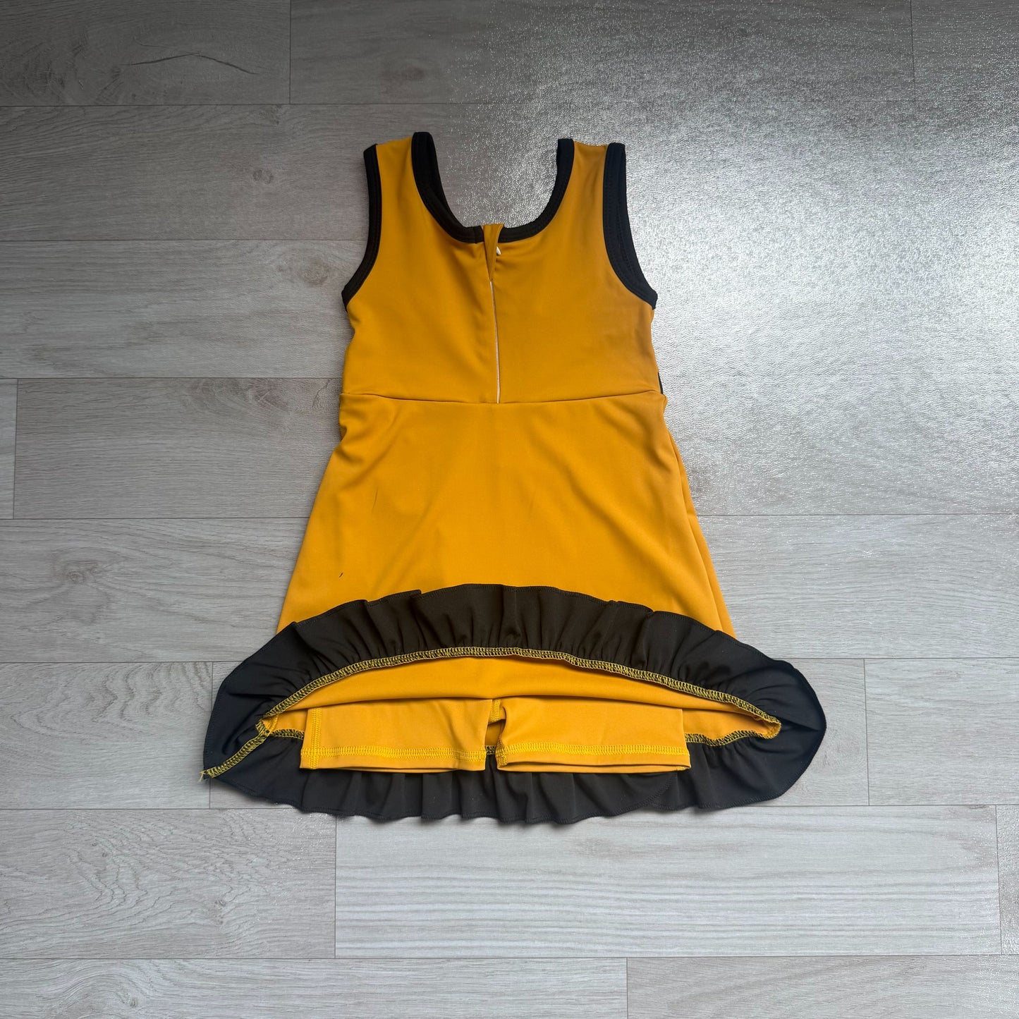 ( No moq ) Preorder Baby Girls Kids Sleeveless Shorts Knee Length Scallop Dress Yoga Active Summer Clothes