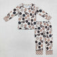 Baby Kids Toddler Long Sleeves Mama's Girl Flower Shirt Pants Pajamas Clothes Bamboo Set