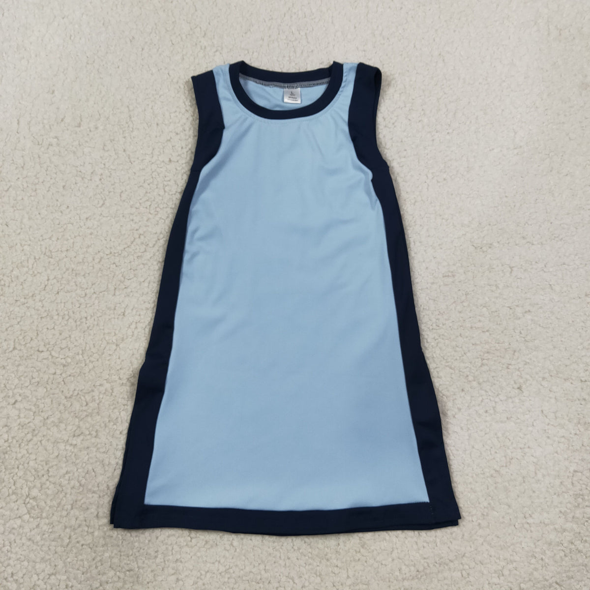Baby Girls Kids Sleeveless Blue Dress Yoga Active Clothes RTS