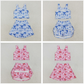 Baby Girl Sleeveless Bows Tops Skorts Yoga Active Set Sibling Clothes RTS