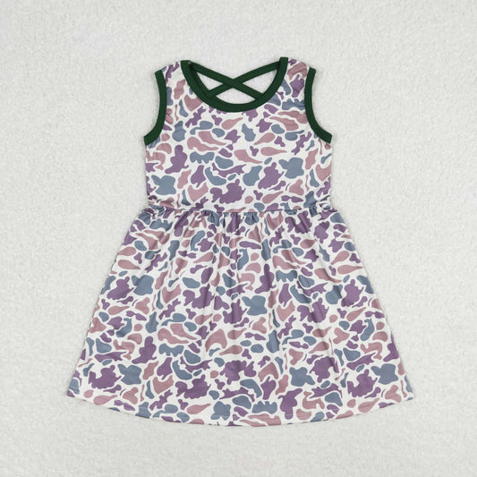 Baby Girl Sleeveless Camo Summer Dress