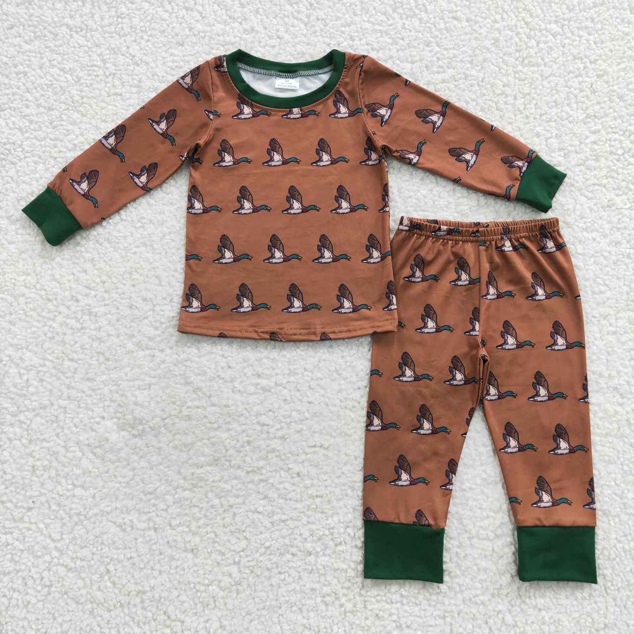 BLP0265 Baby Boy Long Sleeves Duck Pants Pajamas Outfit