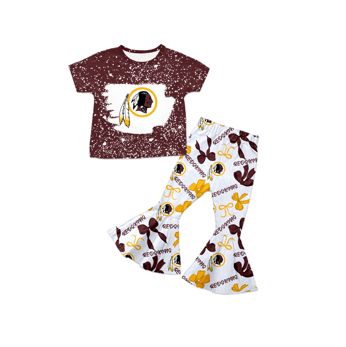 ( Moq 5 each style ) Baby Girl Toddler Team Bows Sibling Dress Set 7.9