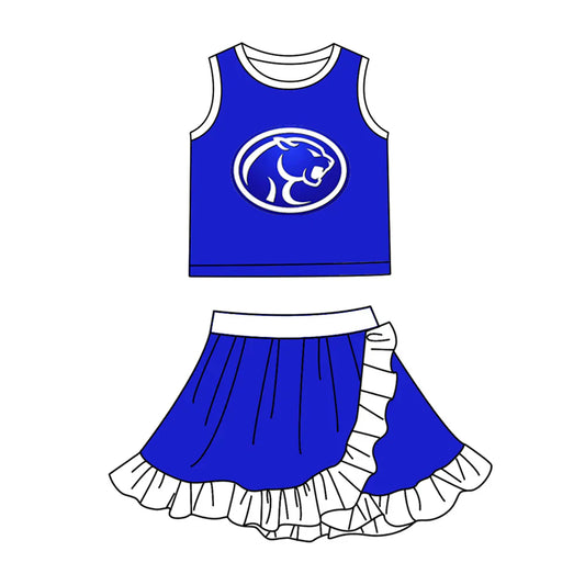 ( Moq 5 Each Style ) Sibling Baby Girls Kids Lions Shirt Skirt Shorts Team Set Clothes