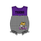( Moq 5 Each Style ) Baby Boys Girls Kids Tiger Plaid Team Sibling Rompers Dress Sets
