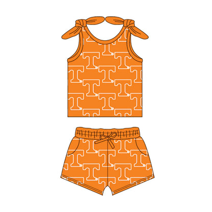 ( Moq 5 each style ) Baby Girl Toddler T Team Sibling Romper Dress Set 7.15