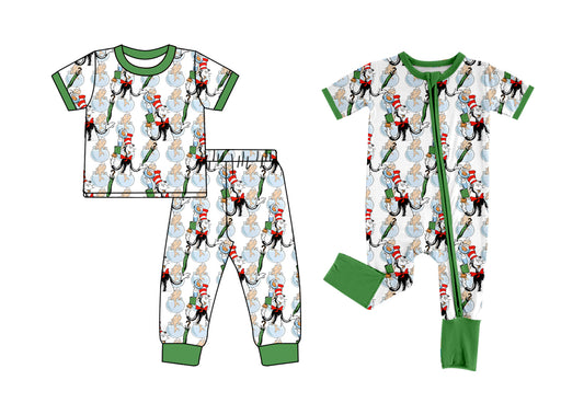 Baby Boy Short Sleeves Reading Sibling Zipper Romper Clothes Set ( Moq 5 Each Design )12.2