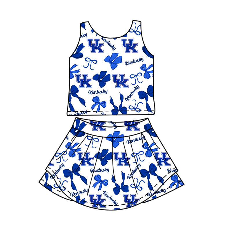 ( Moq 5 Each Style ) Baby Girls Kids Blue Bows Sibling Team Shorts Dresses Set