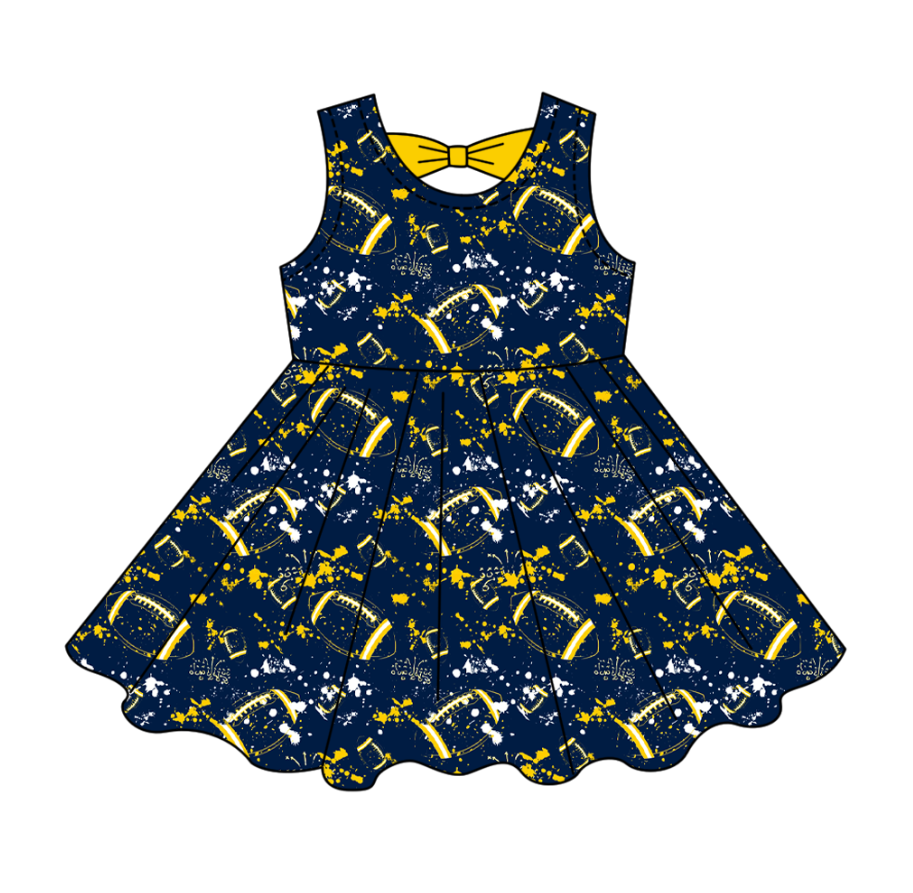 ( Moq 5 Each Style ) Baby Boys Girls Toddler Football Sibling Shorts Romper Dresses Set Team Clothing