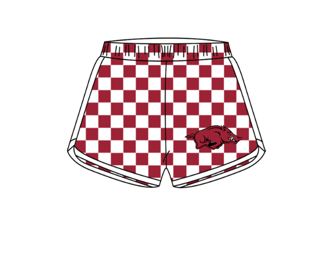 ( Moq 5 Each Style ) Baby Boys Girls Toddler Pigs Plaid Sibling Shorts Sets Team Clothing