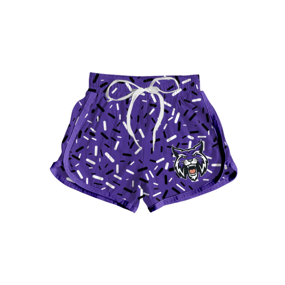 ( Moq 5 each style ) Baby Boy Girl Team Sibling Cat Purple Drips Dress Shirt Shorts Pants 7.4