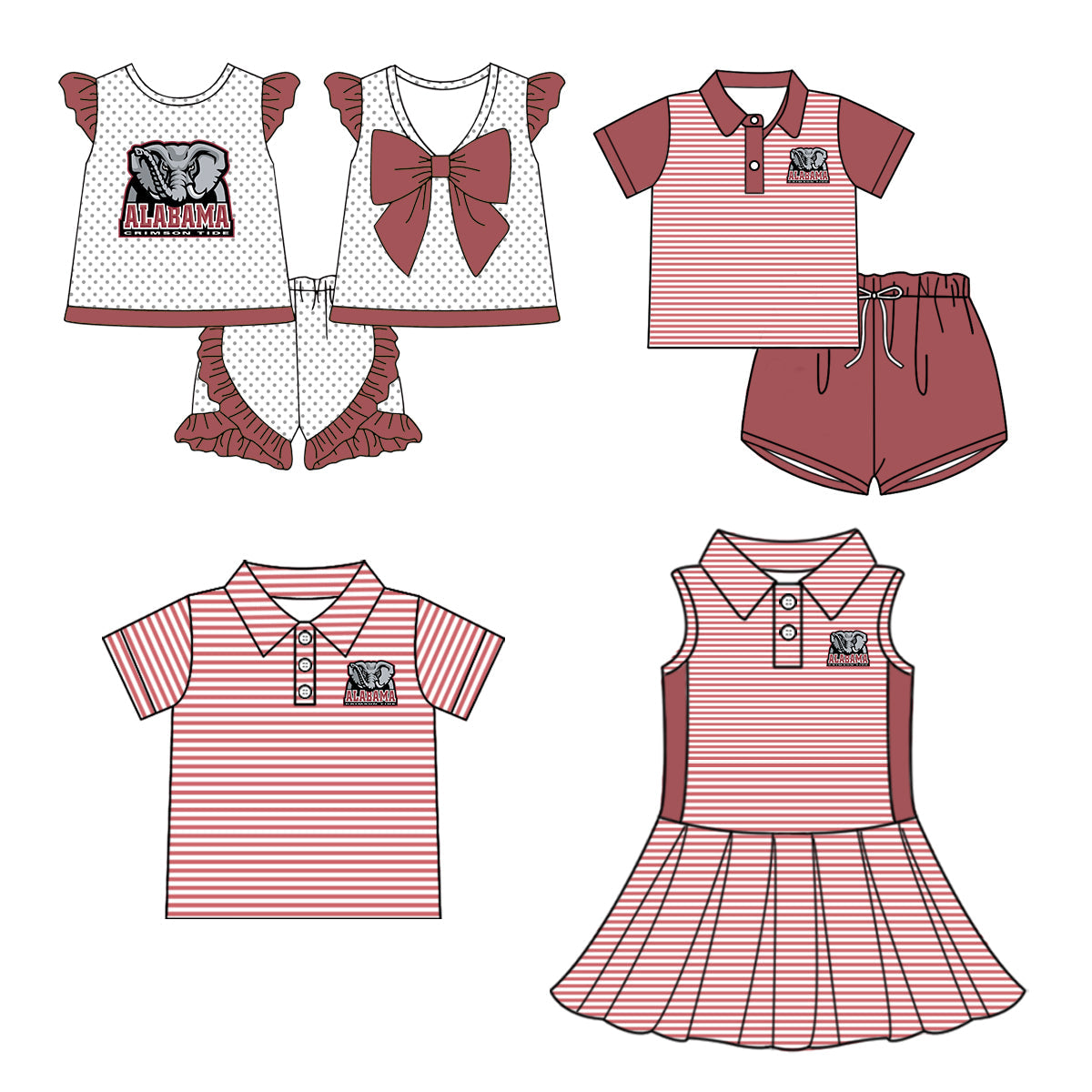 ( Moq 5 each style ) Baby Boy Girl Short Sleeves Team A Sibling Dress Shirt Set 5.5