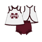 ( Moq 5 ) Baby Girls Toddler M State Dots Tops Bummie Shorts Team Set