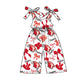 ( Moq 5 each style ) Baby Boy Girl Team Cheer Sibling Shirt Bows Jumpsuit Dress Set 7.29