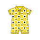 ( Moq 5 Each Style ) Baby Boys Girls Toddler Yellow Bows Team Sibling Shorts Dress Sets Clothing
