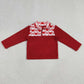 Baby Girls Red Long Sleeves Bows Hearts Valentines Zipper Fleece Pullover Sweater RTS
