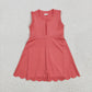 Baby Girl Watermelon Red Zipper Yoga Active Wear With Shorts Knee Length Dress RTS