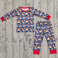 Baby Boy Long Sleeves Christmas Dinosaurs Shirt Pants Pajamas Set RTS