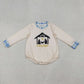 Baby Boy Long Sleeves Jesus Nativity Christmas Bubble Romper RTS