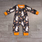 Baby Boys Infant Long Sleeves Halloween Ghosts Pumpkins Romper Clothes RTS