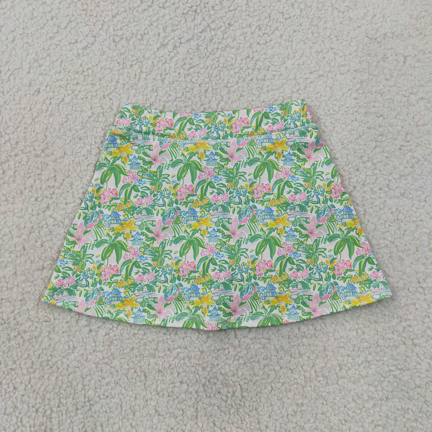 Baby Girls Kids Flower Skirt Shorts Bottoms Yoga Active Clothes RTS
