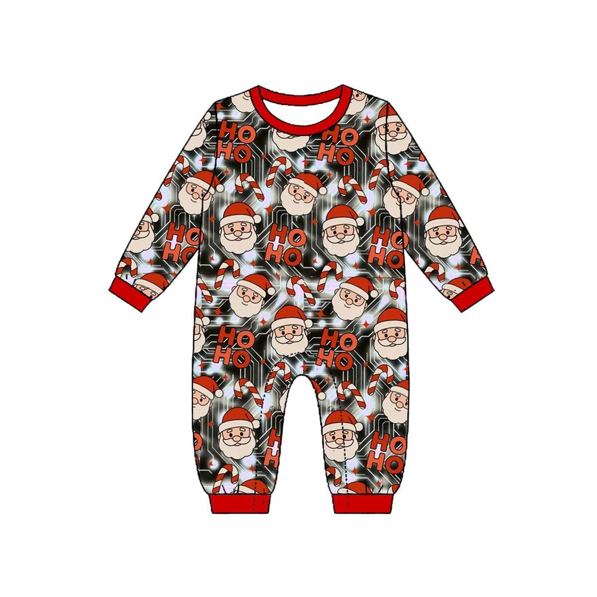 ( Moq 5 ) Preorder Baby Boy Infant Long Sleeves Christmas Santa Romper Clothes