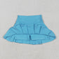 Baby Girl Toddler Blue Yoga Active Shorts Skirt Skorts Bottoms RTS