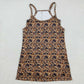 Adult Women Straps Brown Camo Pockets Yoga Active Summer Dress RTS