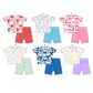 ( Moq 5 Each Style ) Baby Girl Short Sleeves Bows Sibling Set 3.24