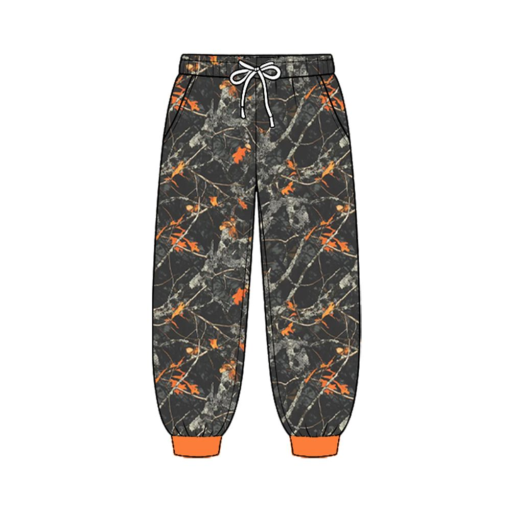 ( Moq 5 ) Baby Boys Kids Pockets Jogger Camo Pants Bottoms Leaves Clothes